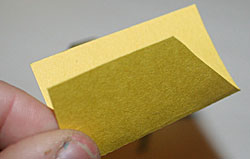 yellow folded paper