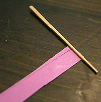 paper strip and toothpick