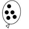 Balloon with polka dots