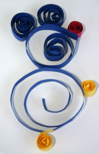 photo: quilling mouse